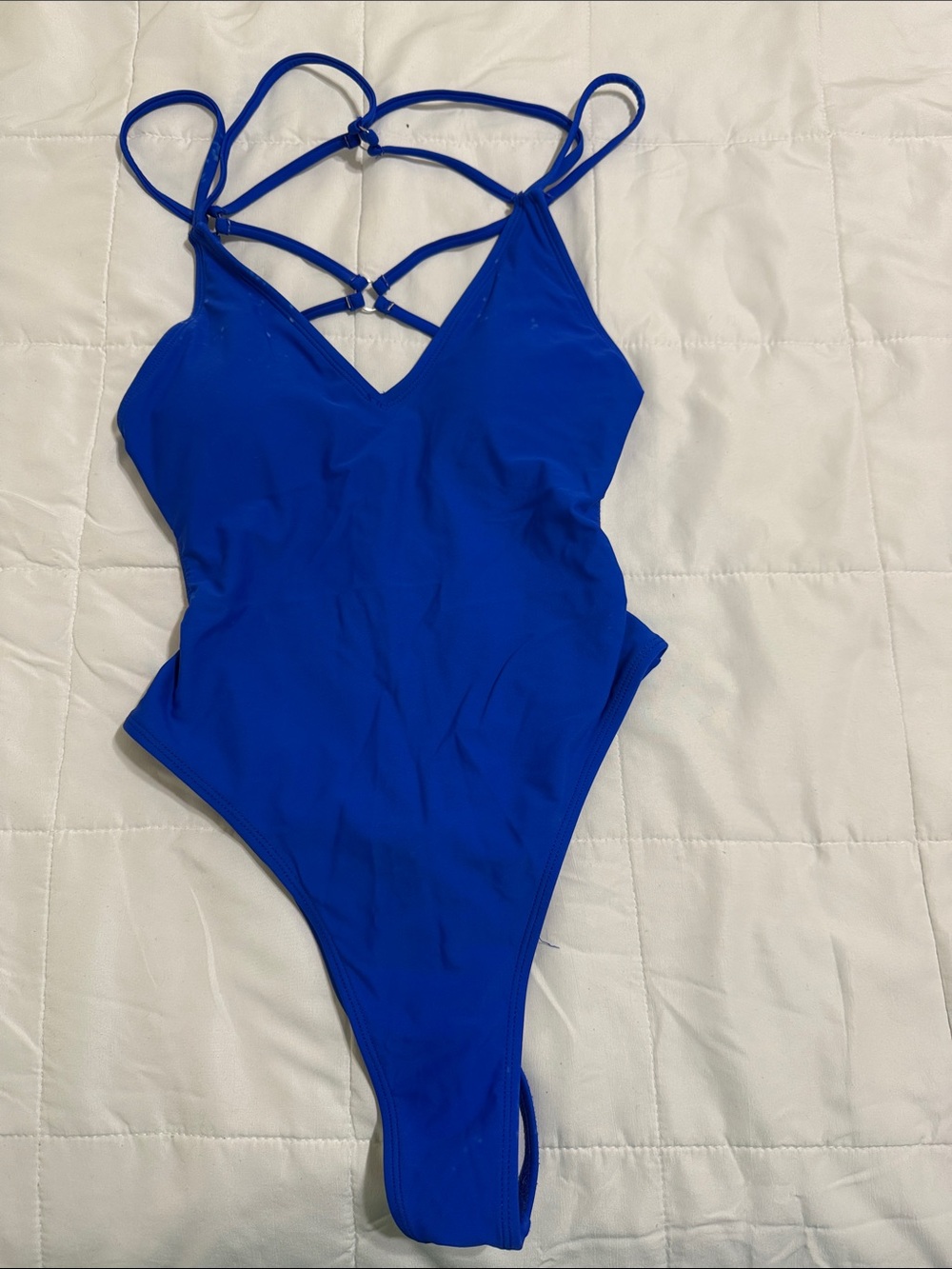 Cobalt Blue Strappy One-Piece Swimsuit